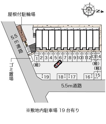 クレイノHIKARI(56361)の駐車配置図