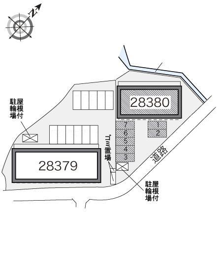 アネーロ(28380)の駐車配置図