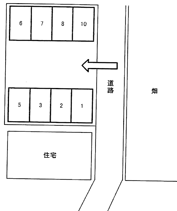 わかば金子P2の駐車配置図