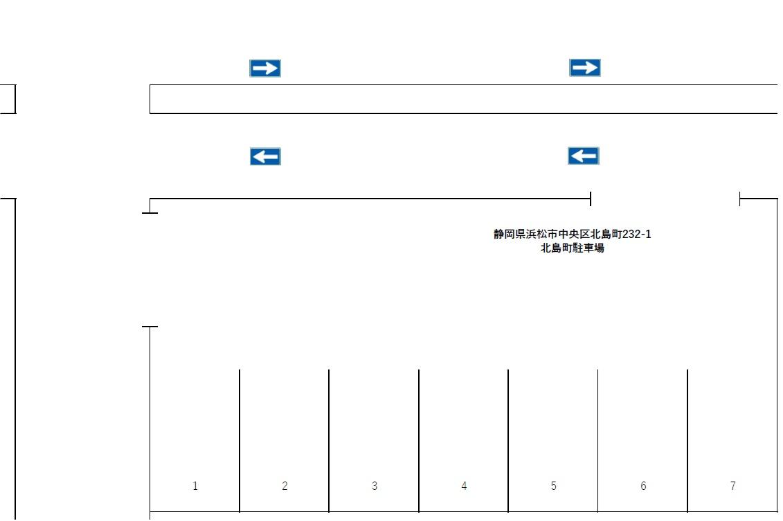 北島町駐車場の駐車配置図