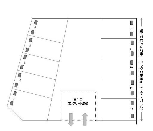J-599の駐車配置図