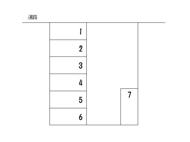 澤口様月極駐車場の駐車配置図