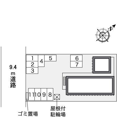 シャルトル(35030)の駐車配置図