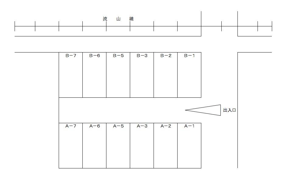 新松戸第7駐車場の駐車配置図