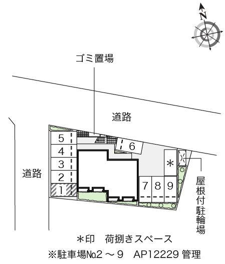 パステーク(53922)の駐車配置図