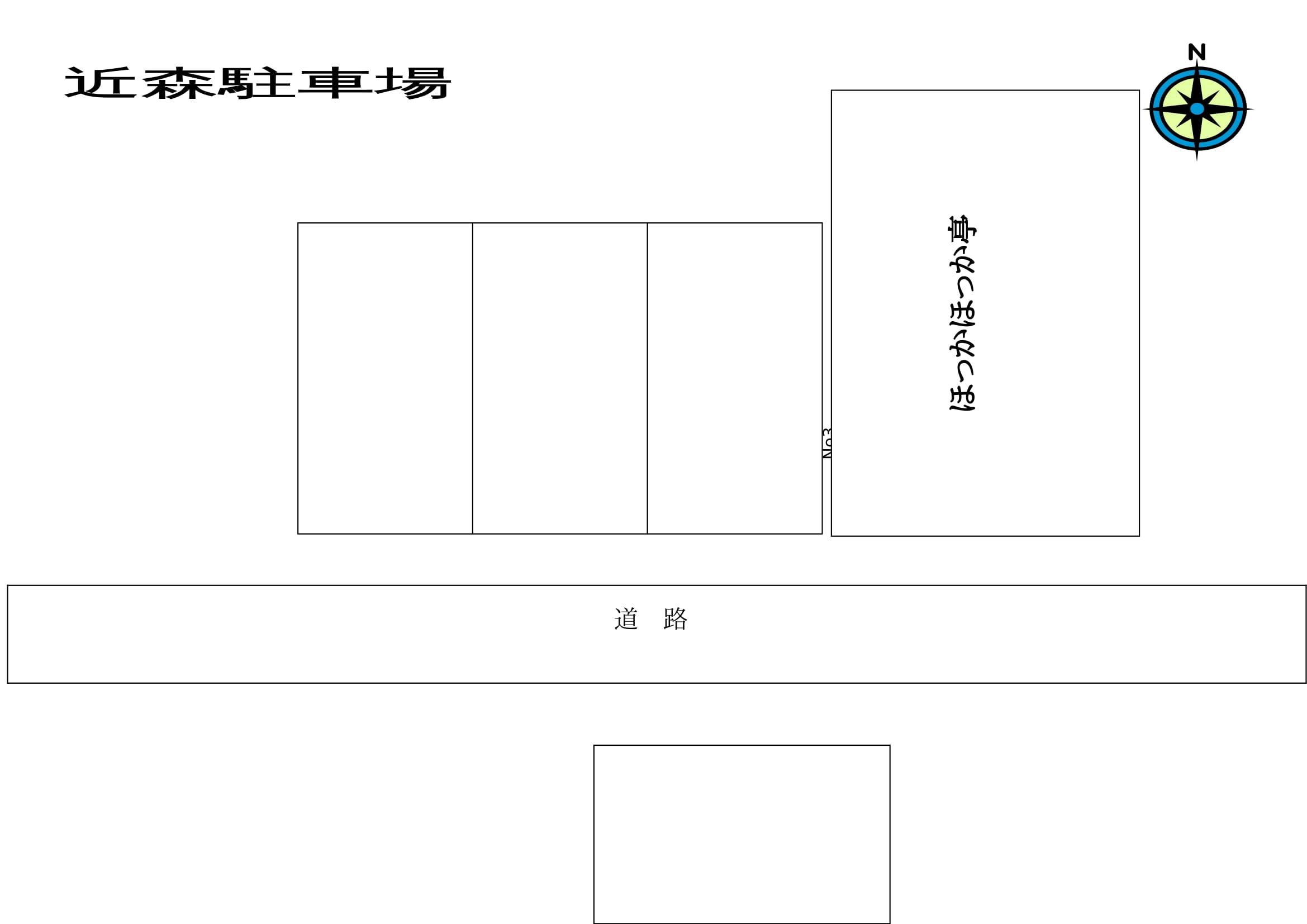 近森駐車場の駐車配置図