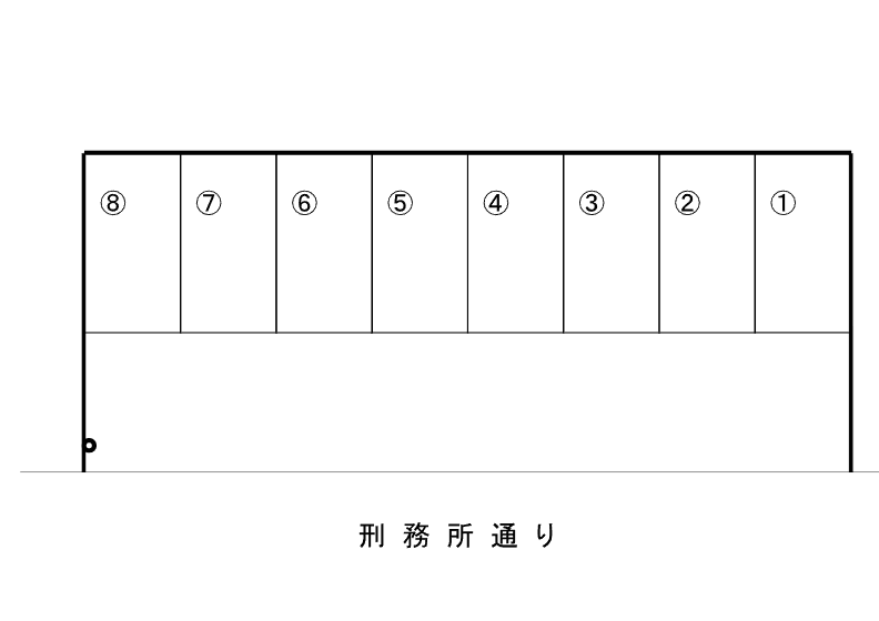 渡鹿パーキングⅡの駐車配置図
