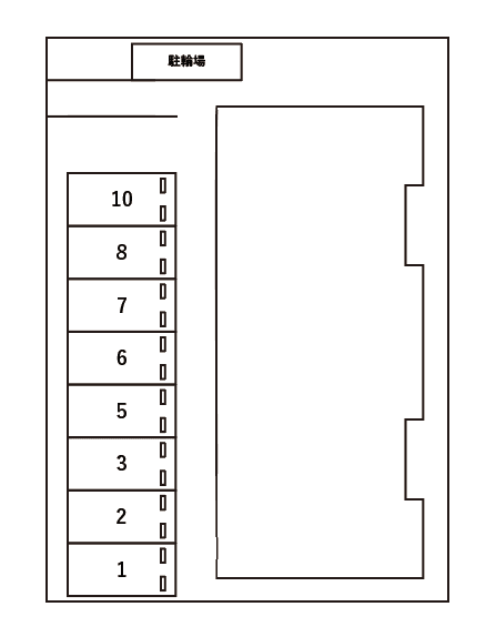 クレール シャインの駐車配置図