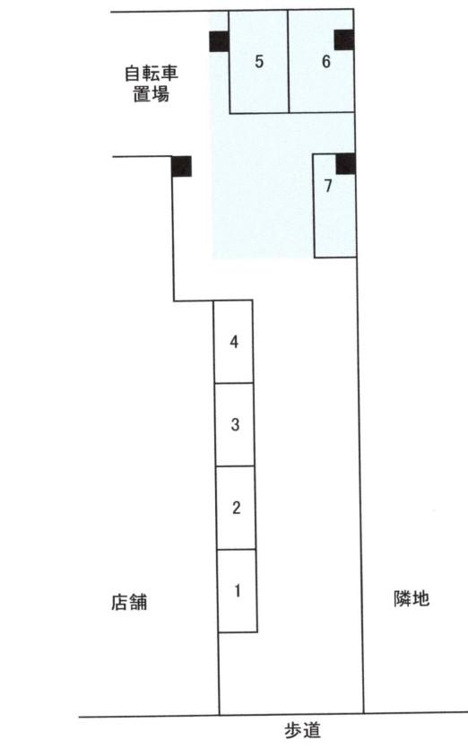 イアスバイクパーク宮崎5丁目の駐車配置図