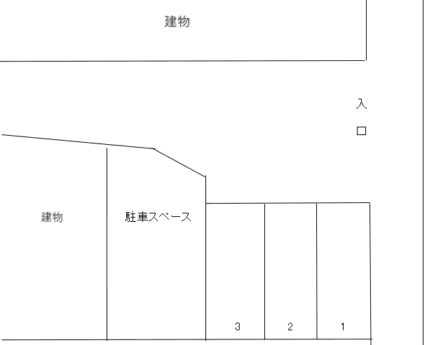 市三宅ガレージⅡの駐車配置図
