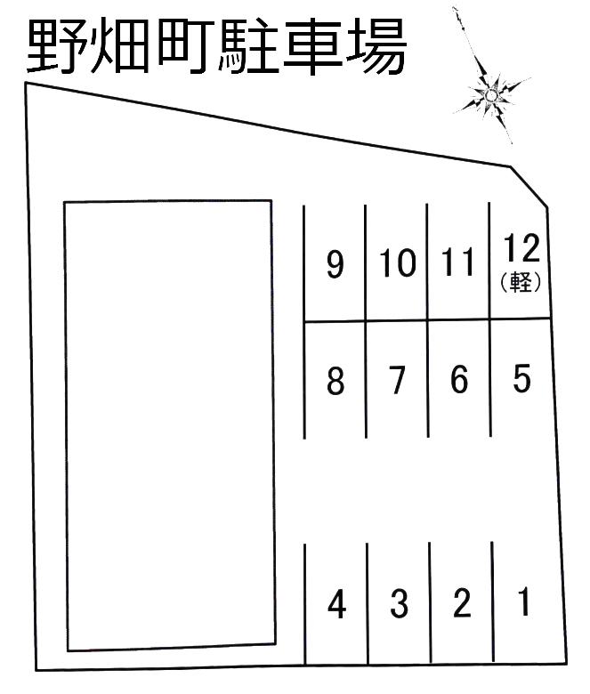 野畑町駐車場の駐車配置図