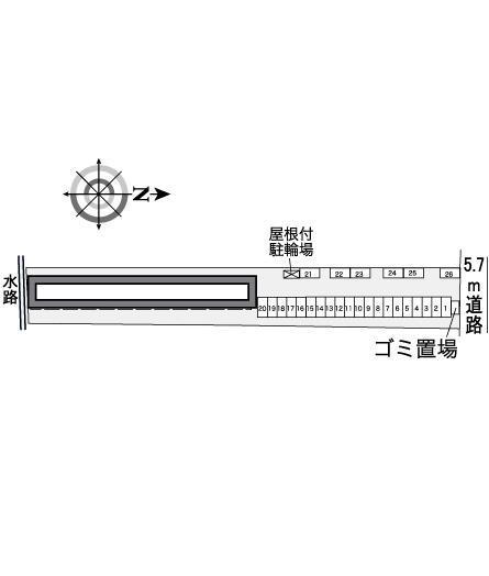 プレミア北楠(35989)の駐車配置図