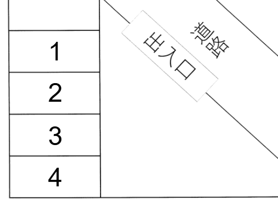 荻野駐車場の駐車配置図
