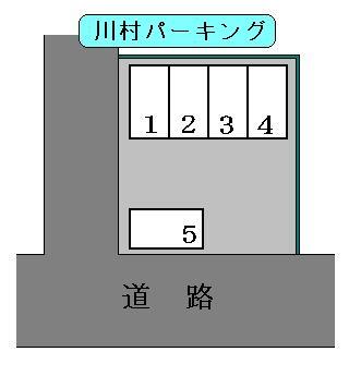 川村パーキングの駐車配置図
