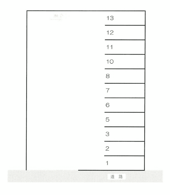 潮見パーキングの駐車配置図