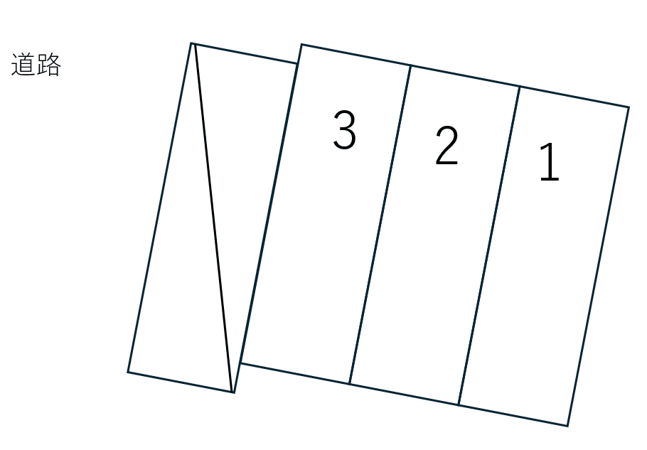 保坂駐車場の駐車配置図