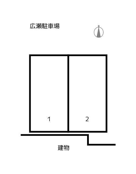 広瀬駐車場の駐車配置図