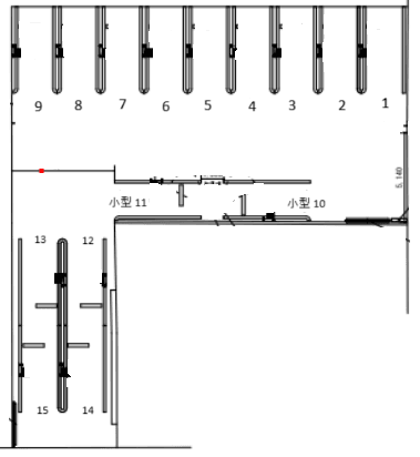 ザ・パーク日ノ出町第2の駐車配置図