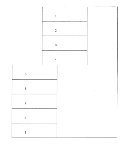 下田駐車場Ⅴの駐車配置図