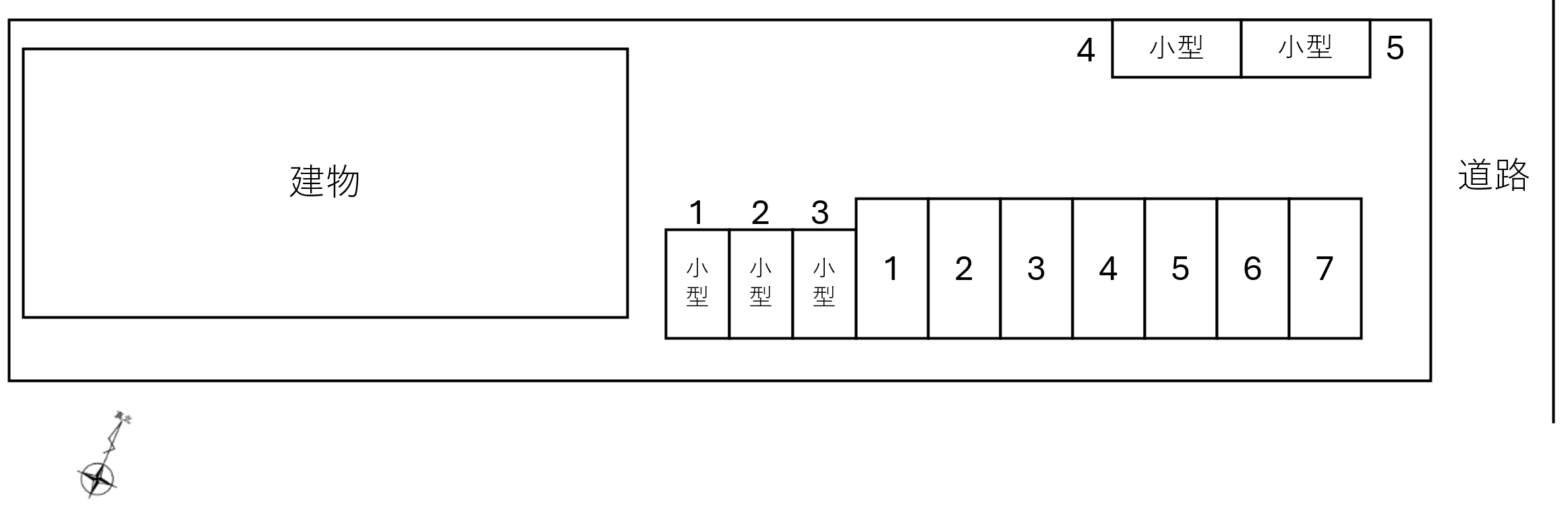 エクセレントヴェール塩冶の駐車配置図