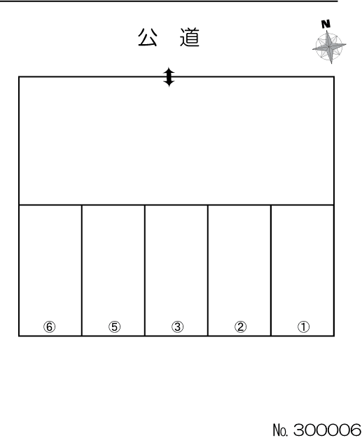 城山町向ケ丘駐車場の駐車配置図