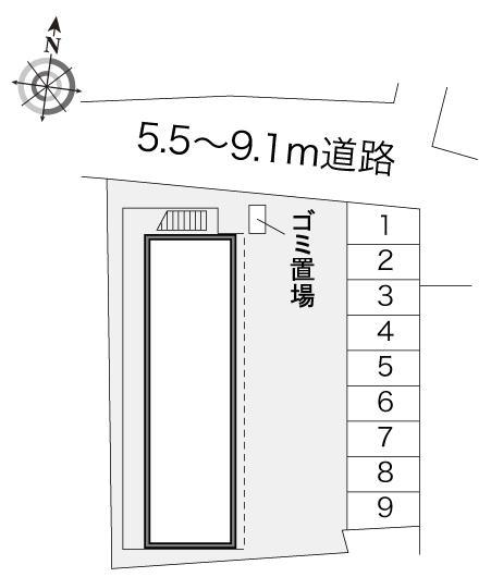 彩佑喜(18051)の駐車配置図