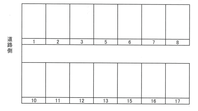 Mパーキングの駐車配置図