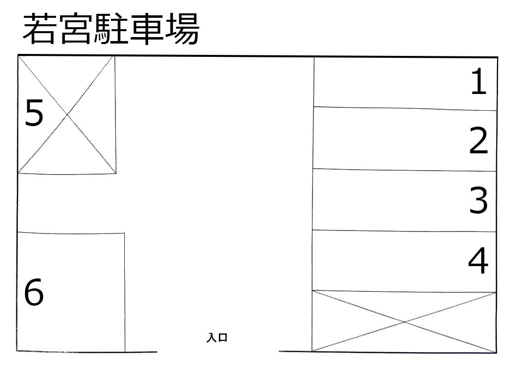 若宮駐車場の駐車配置図