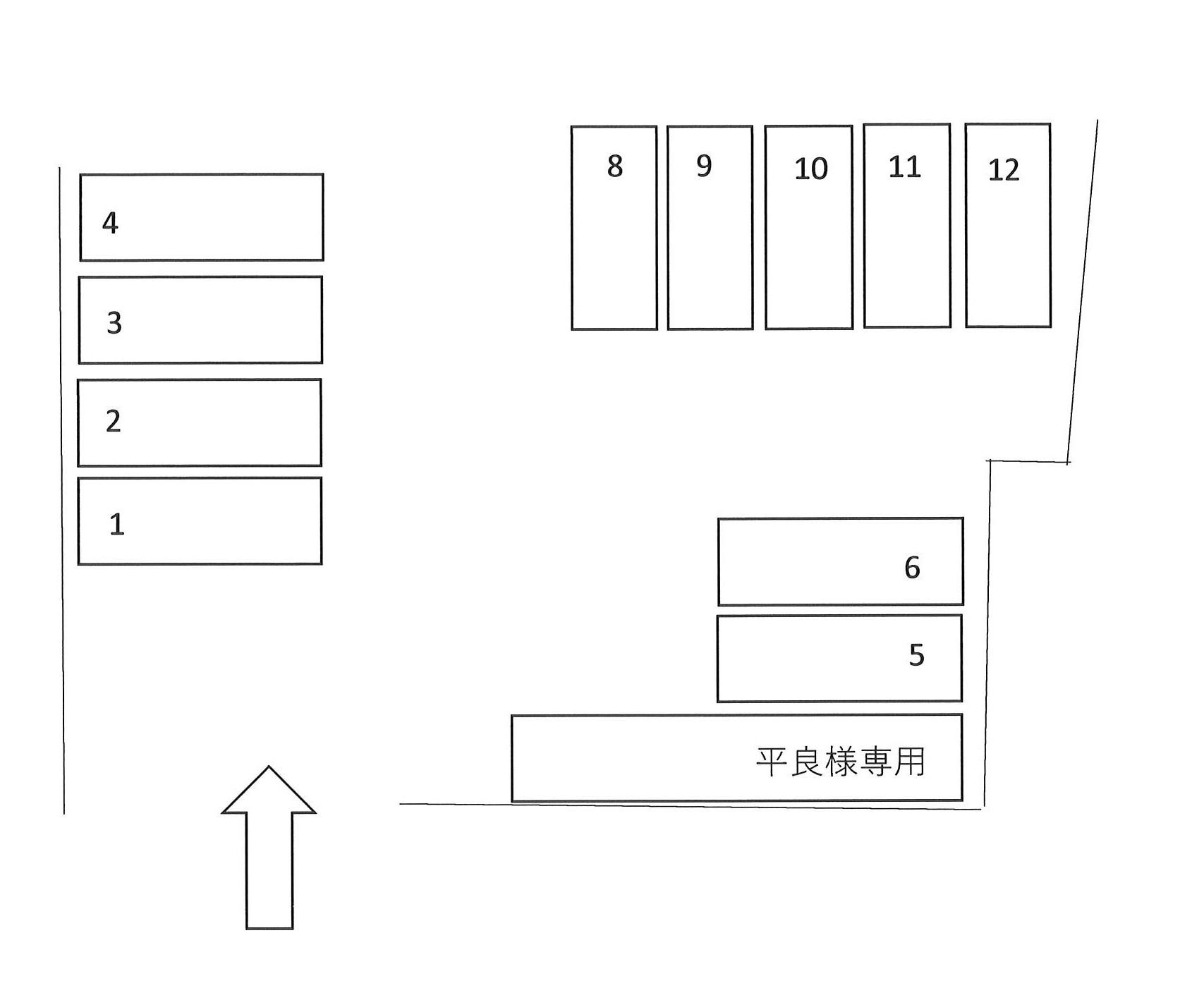高良駐車場/732の駐車配置図
