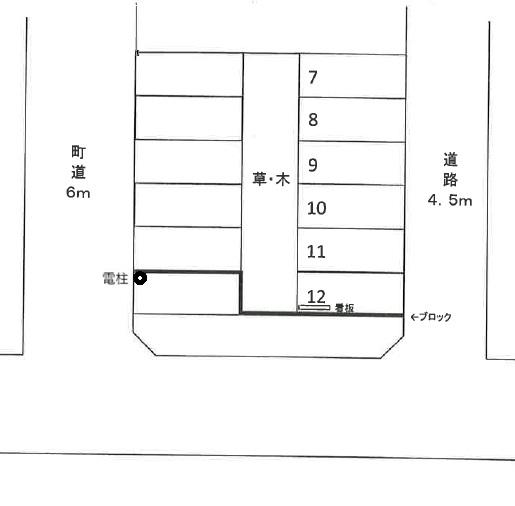 藤久保台駐車場2の駐車配置図