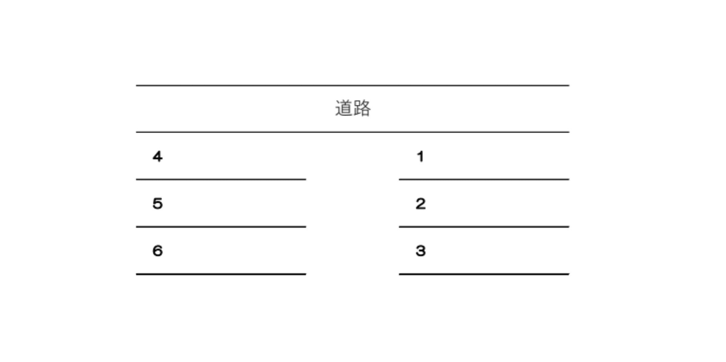 水前寺5丁目パーキングの駐車配置図