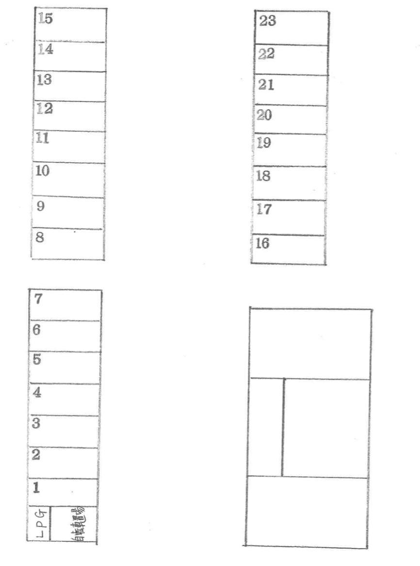 エレガンスの駐車配置図