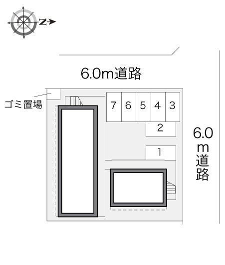 ARAKI(17808)の駐車配置図