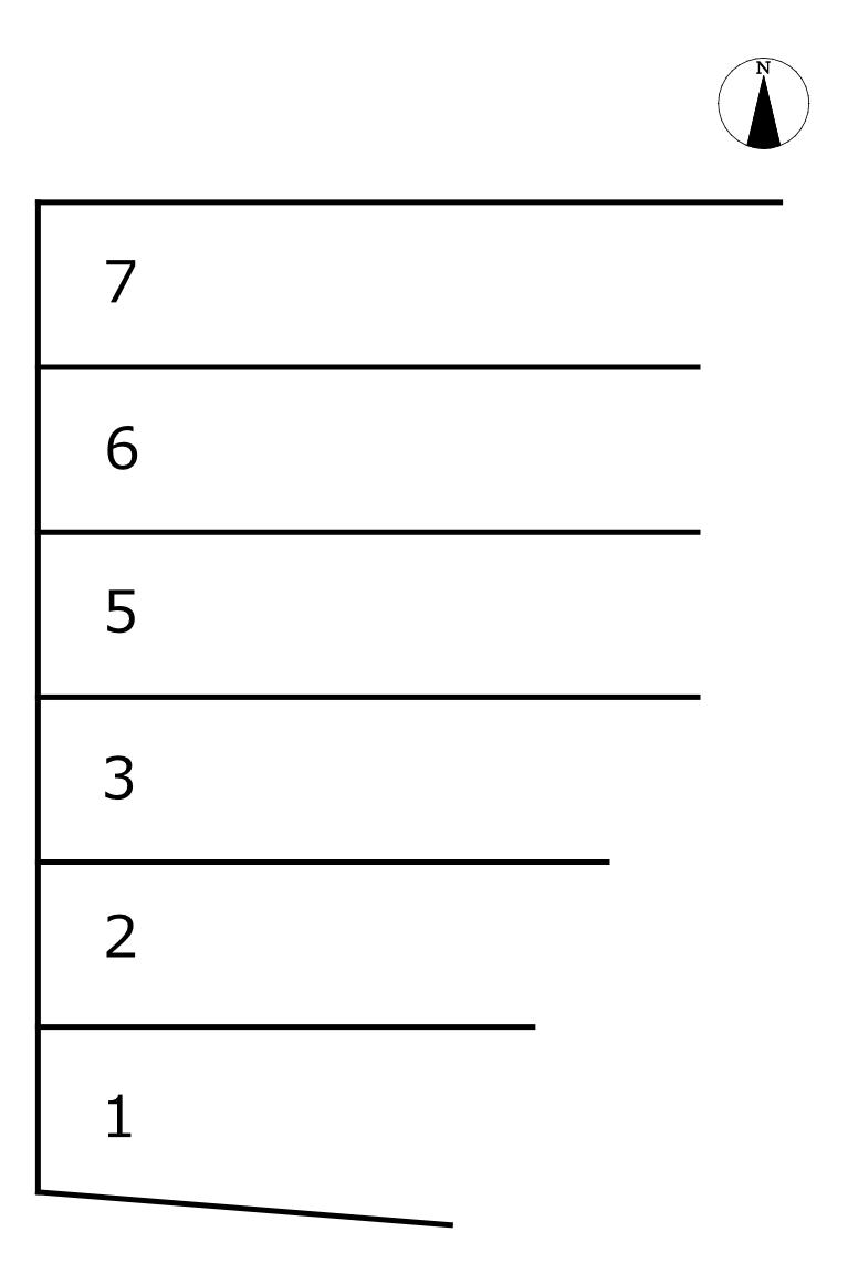 163荒江町駐車場の駐車配置図