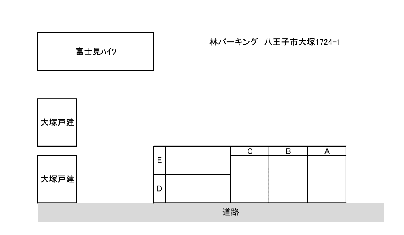 林パーキングの駐車配置図