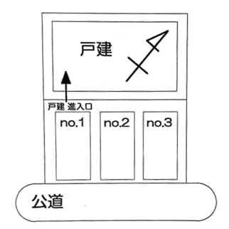 レンブラント駐車場の駐車配置図