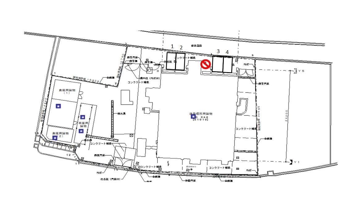 APパーク上北山の駐車配置図