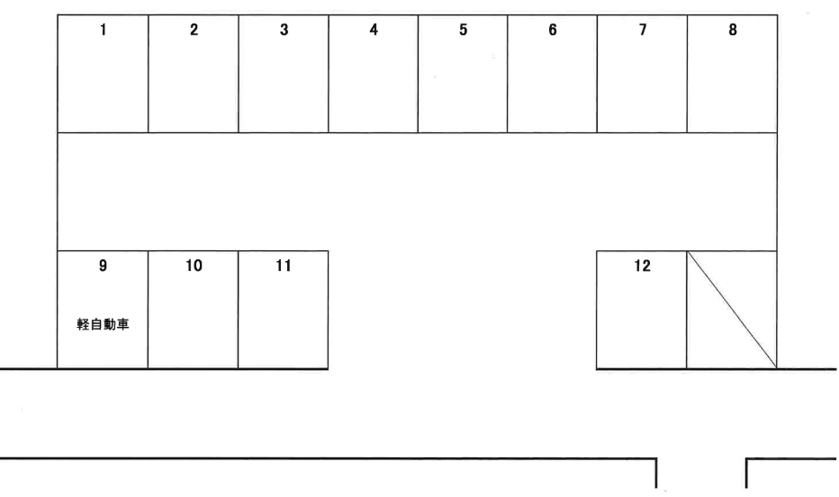 齋藤駐車場の駐車配置図