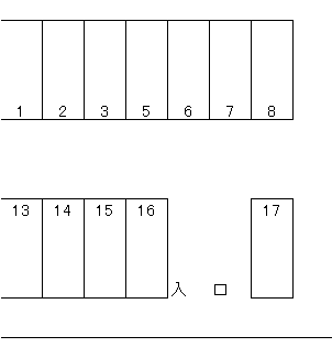 伊原第一駐車場の駐車配置図