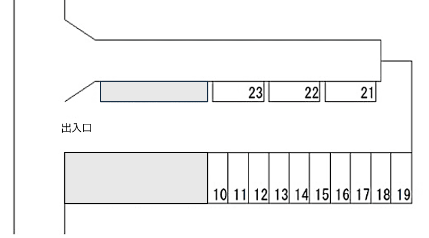No.54 三上 駐車場の駐車配置図