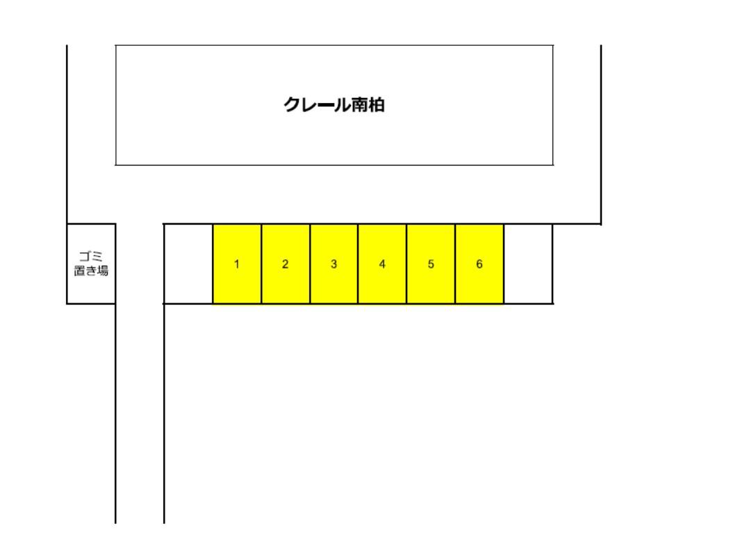 クレール南柏の駐車配置図
