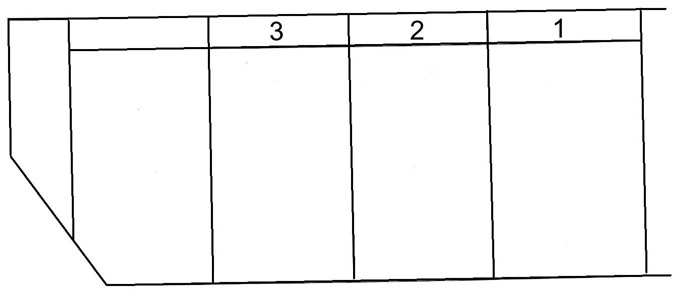 ホンキ駐車場の駐車配置図