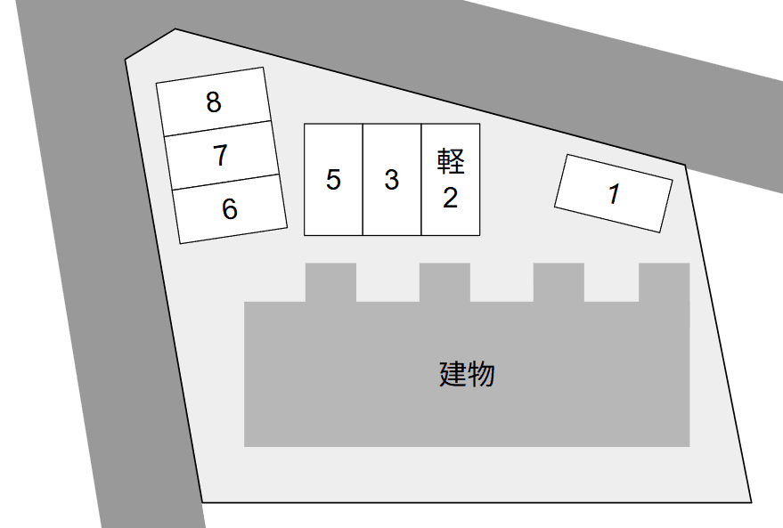 Harvest Sakuraの駐車配置図
