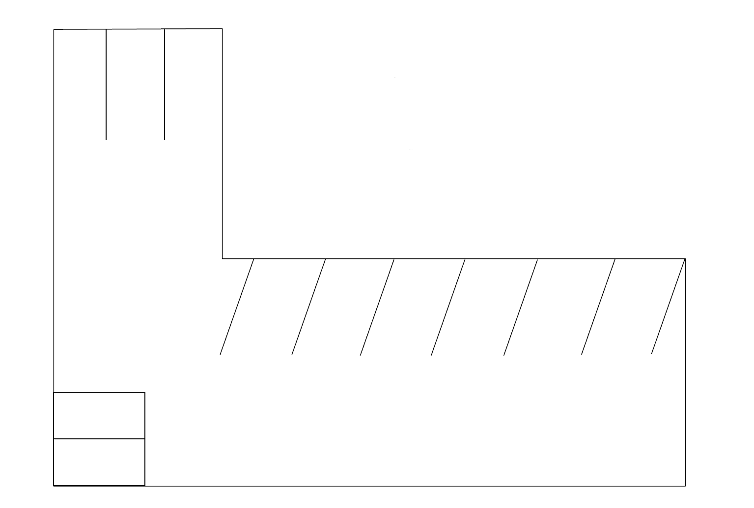めぐみパーキングの駐車配置図
