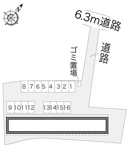 松崎Ⅰ(20459)の駐車配置図