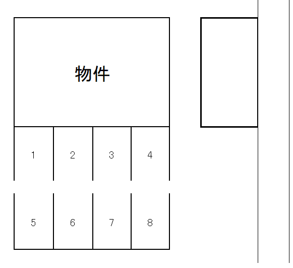 【外部貸し】フレッシュタウン NKの駐車配置図
