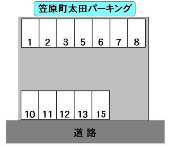 笠原町太田パーキングの駐車配置図