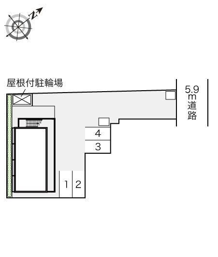 Maison清水(16646)の駐車配置図
