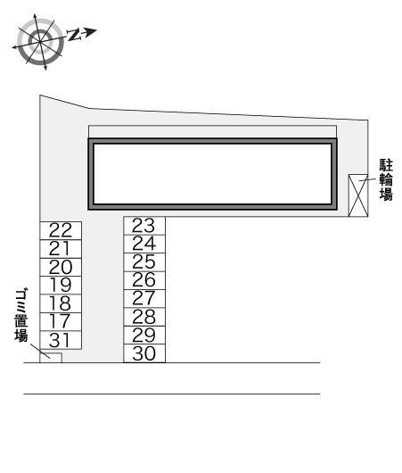 ソフィアⅡ(21725)の駐車配置図