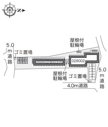 メルシーⅡ(28003)の駐車配置図